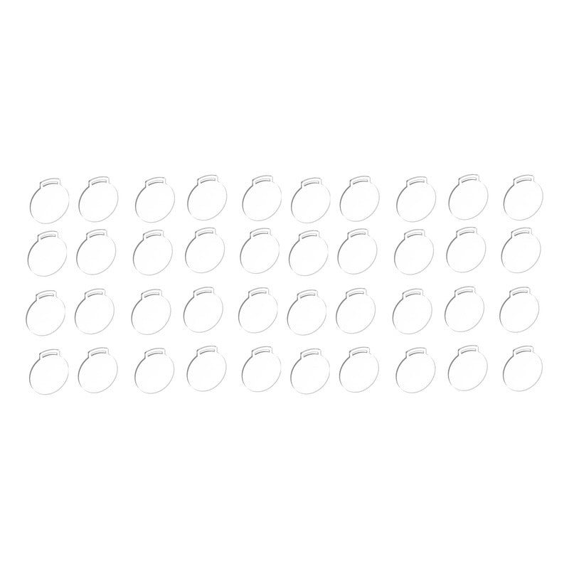 Medalla Acrílico Transparente Paquete 50 Piezas 6cm De 3mm