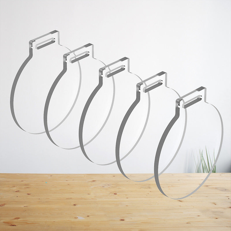 50 Medallas Acrilico Transparente 6cm 2mm Envio Gratis