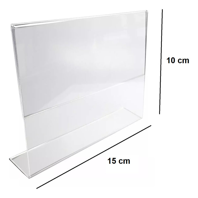 5 Portaretrato Acrílico 15x10cm Horizontal Marco Foto 6x4