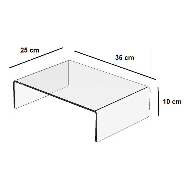 Accesorio Soporte Base Acrilico Para Elevar Laptop 6mm