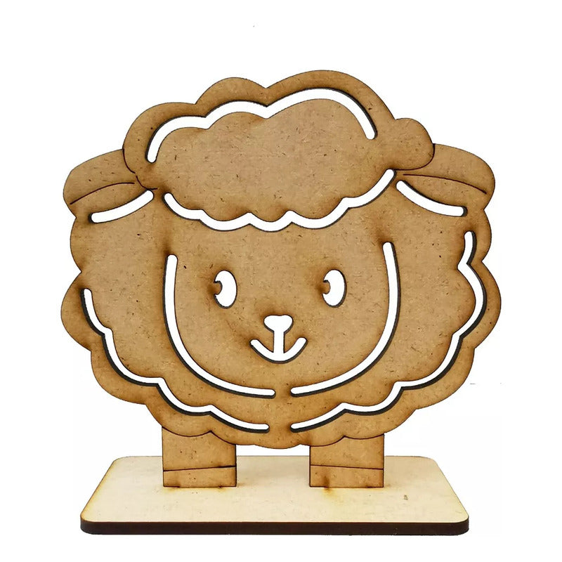 (15 Pzas) Borreguito De La Abundancia 10 Cm Decoracion Mdf