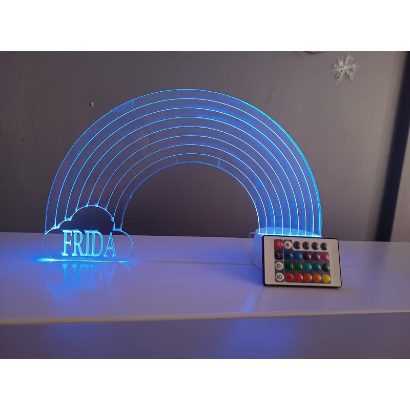 Lámpara Led Personalizada Con Nombre E Imagen