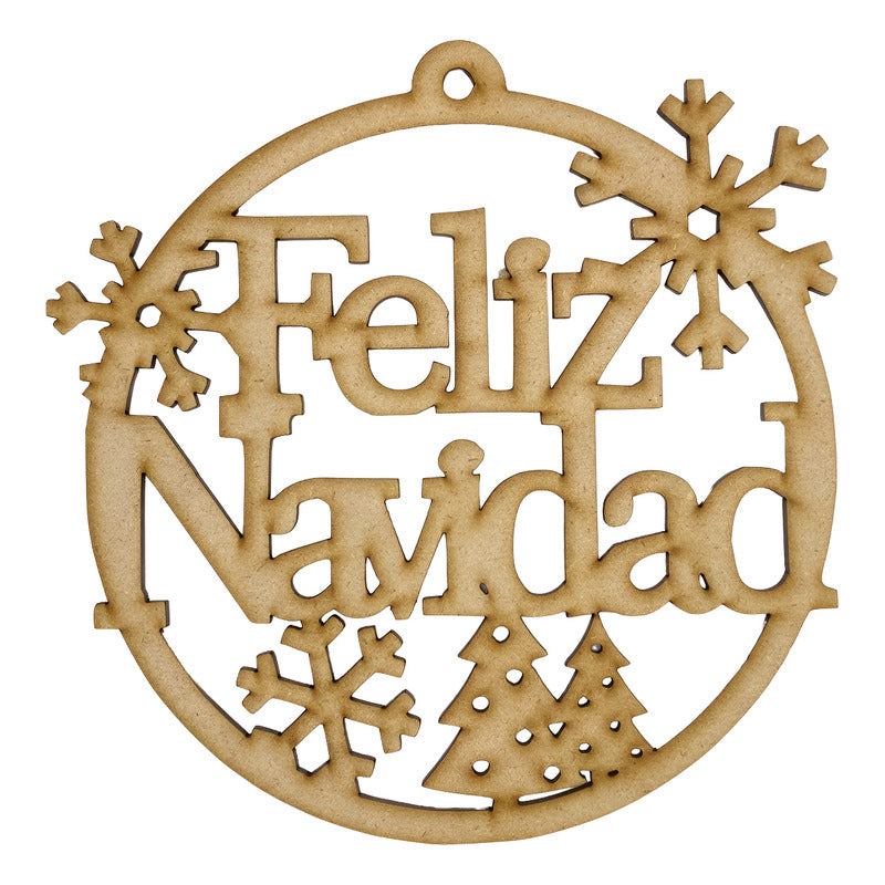 Letrero Feliz Navidad O Merry Christmas Mdf 4.5mm