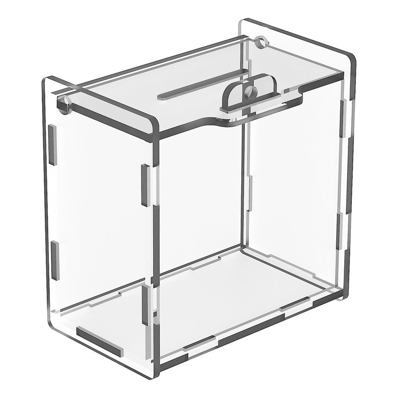 Alcancia Ahorro Propina Acrilico 3mm Caja 10x10x6cm