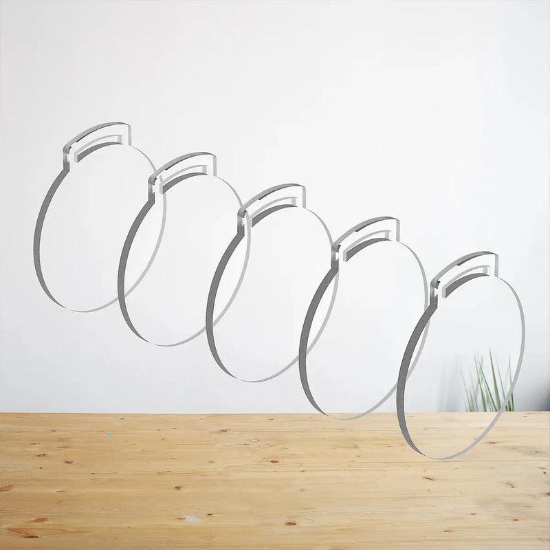 50 Medallas Acrilico Transparente 7cm 3mm Envio Gratis