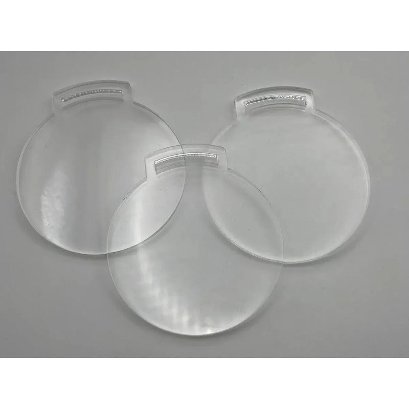 50 Medallas Acrilico Transparente 7cm 3mm Envio Gratis