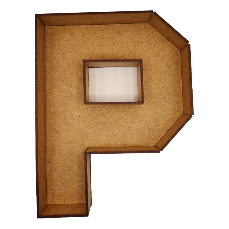Caja De Letra 3d Abecedario Madera Mdf 3mm Centro Mesa 25cm