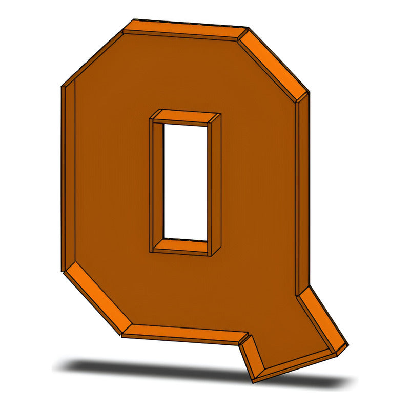 Caja De Letra 3d Abecedario Madera Mdf 3mm Centro Mesa 25cm