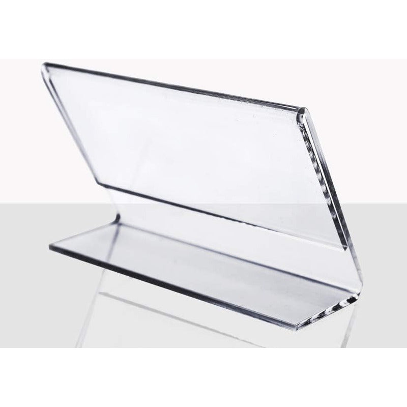 10 Porta Letrero Precio Etiqueta Preciador Acrilico 7.5x5cm