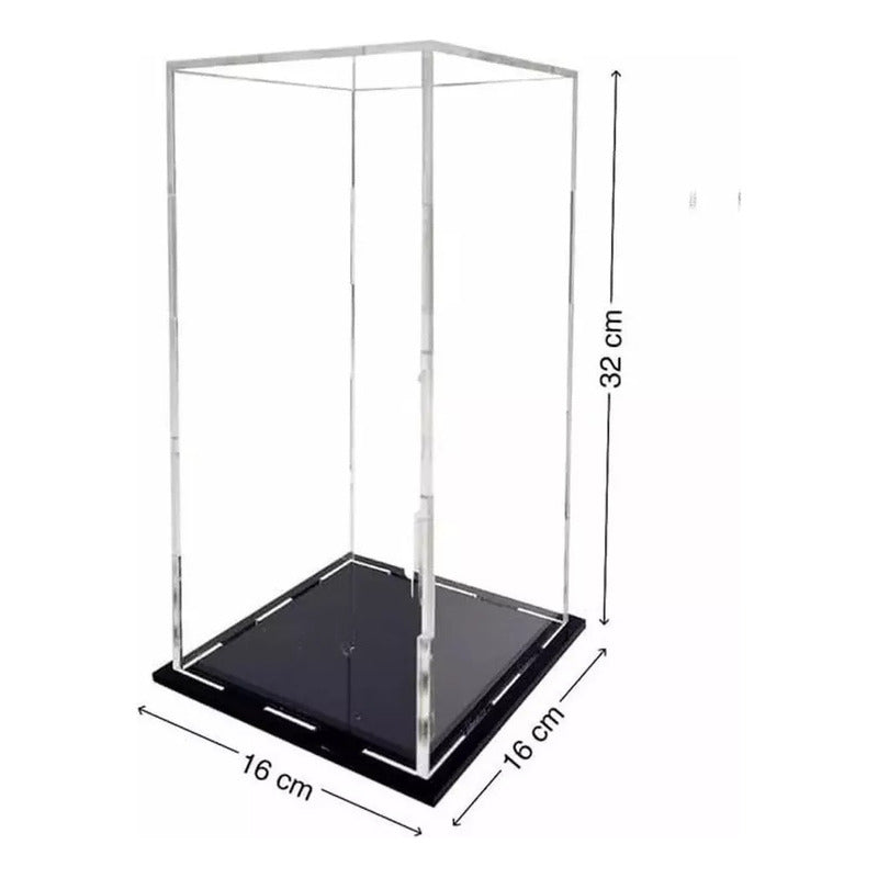Caja Exhibidor Acrilico Coleccion 16x16x32cm Coleccionador
