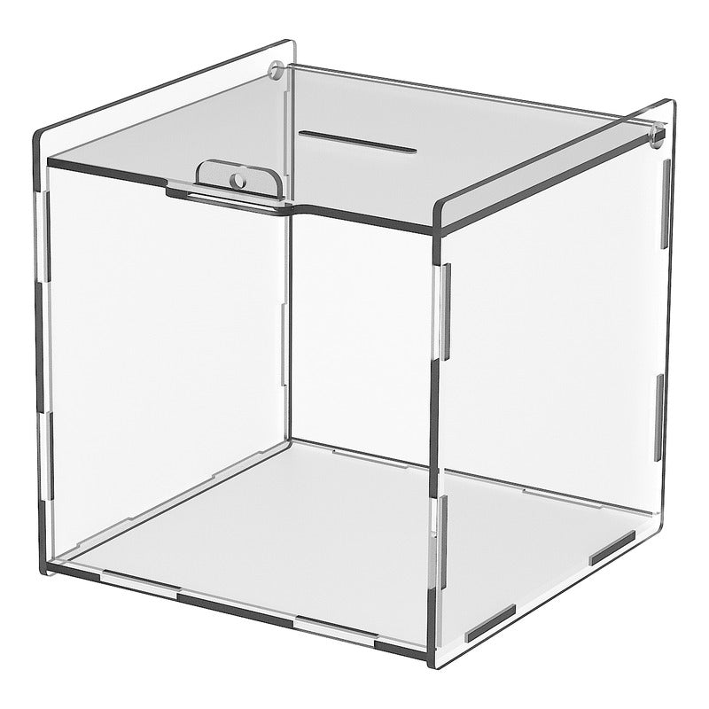 Caja Propina Grande Alcancia De Acrilico 3mm Ahorro