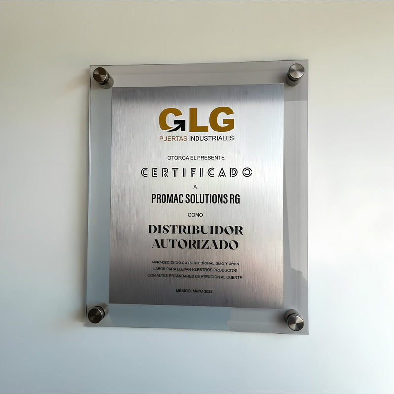 Pizarron Soporte Acrilico 3mm Exhibidor Chapetones 40x50cm