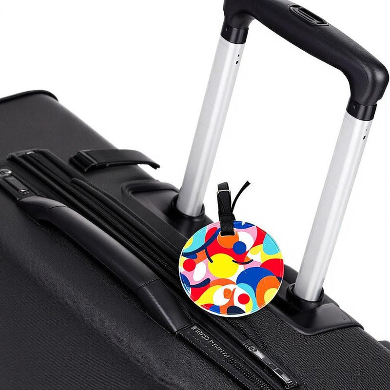 10 Tags Circular Acrilico Transparente 3mm 6.5cm Maleta