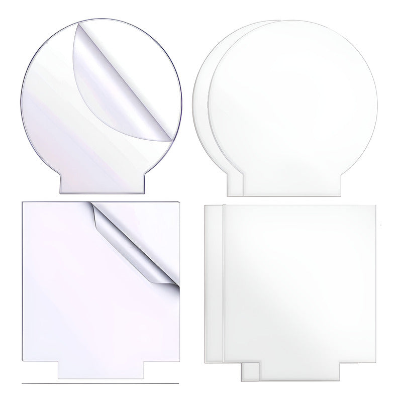 Panel Acrilico Plexiglas Fundido Para Base Led 2mm 6pzas Co2