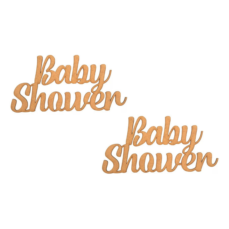 Letrero Baby Shower 20x40 Cm Mdf  Decoracion Fiesta