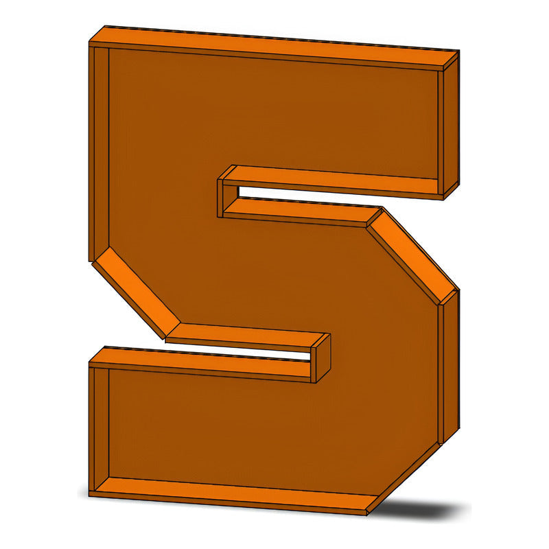 Caja De Letra 3d Abecedario Madera Mdf 3mm Centro Mesa 25cm