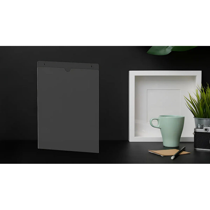 5 Porta Hoja Tamaño Media Carta Protector Pared Acrílico 2mm