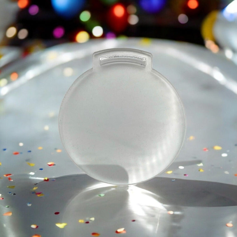 50 Medallas Acrilico Transparente 6cm 2mm Envio Gratis