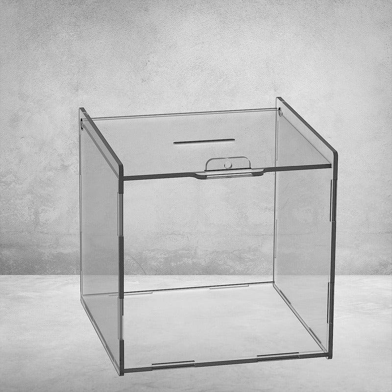 Caja Propina Grande Alcancia De Acrilico 3mm Ahorro