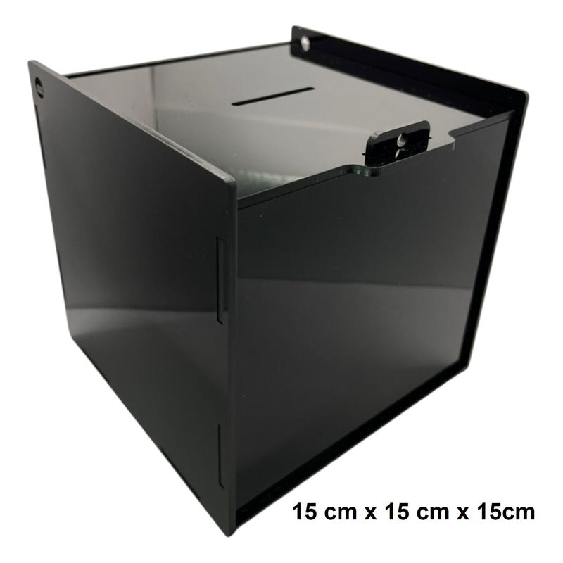 Caja Propina Grande Alcancia De Acrilico 3mm Ahorro
