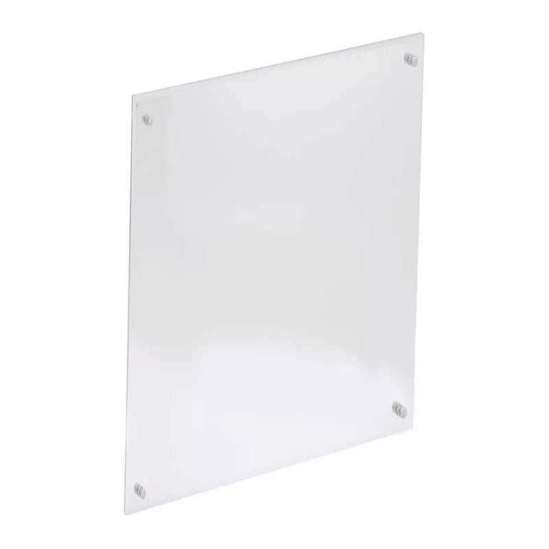 Pizarron Soporte Acrilico 3mm Exhibidor Chapetones 40x50cm