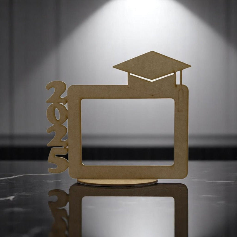 5 Portaretrato Marco Foto Graduacion Mdf 3mm 15x20cm Birrete