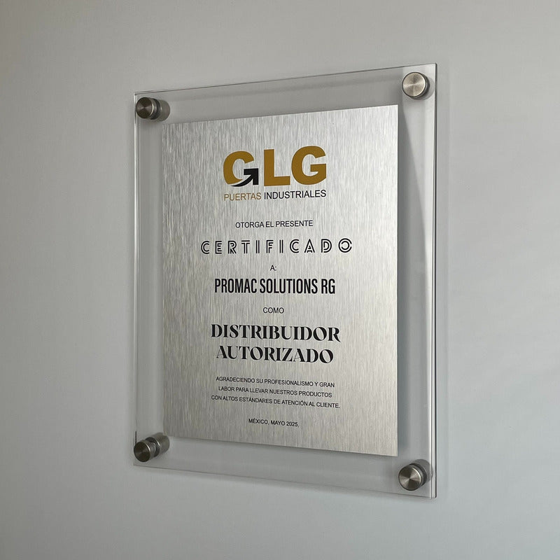 Porta Diploma O Titulo Poster En Acrilico 26x32cm Cartel One