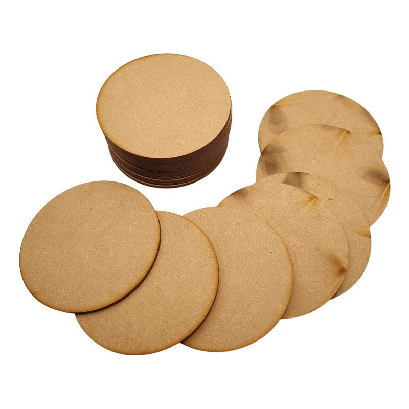 10 Circulos 10cm Lamina Mdf Decorar 4.5mm Fiesta