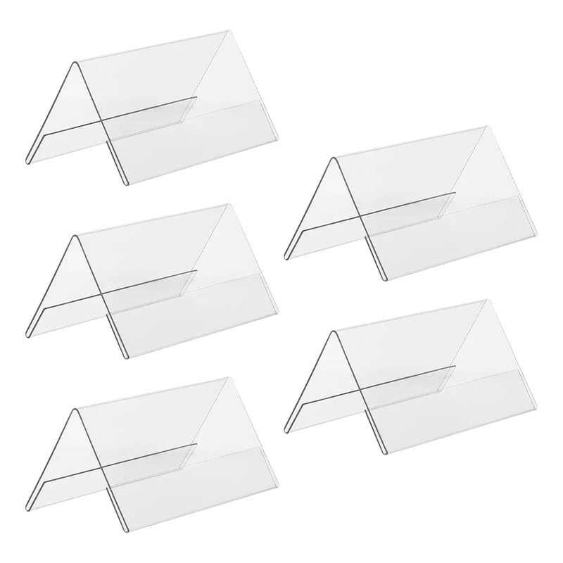 5 Soporte Precio Letrero Doble Cara Conferencias Acrilico