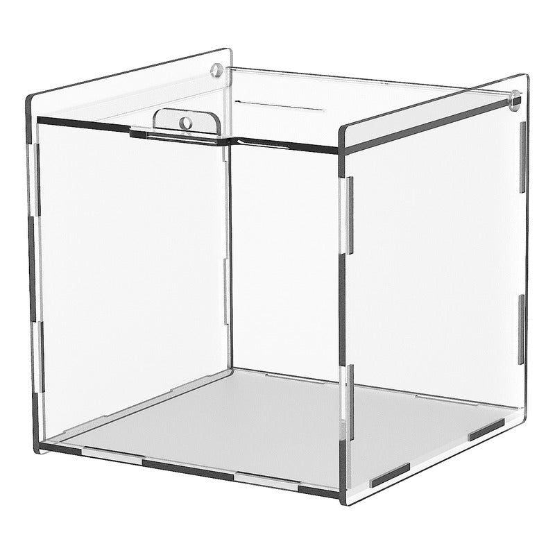 Caja Propina Grande Alcancia De Acrilico 3mm Ahorro