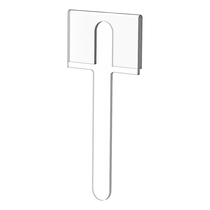 Transparent acrylic ice cream sign topper, 8x5 cm, pack of 10 pieces, 3mm thickness