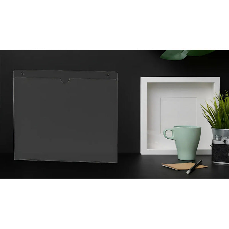 5 Porta Hoja Tamaño Media Carta Protector Pared Acrílico 2mm