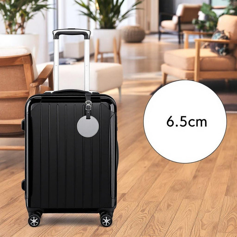 10 Tags Circular Acrilico Transparente 3mm 6.5cm Maleta