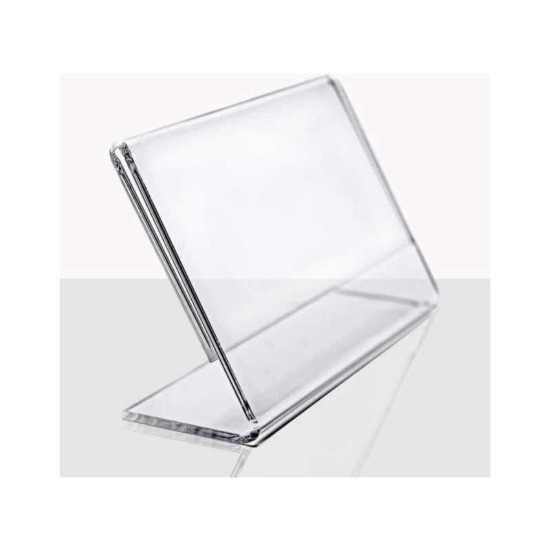 10 Porta Letrero Precio Etiqueta Preciador Acrilico 7.5x5cm