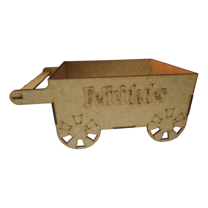 Carrito Caja Centro Mesa Botanero Fiesta Mdf 3mm Economico