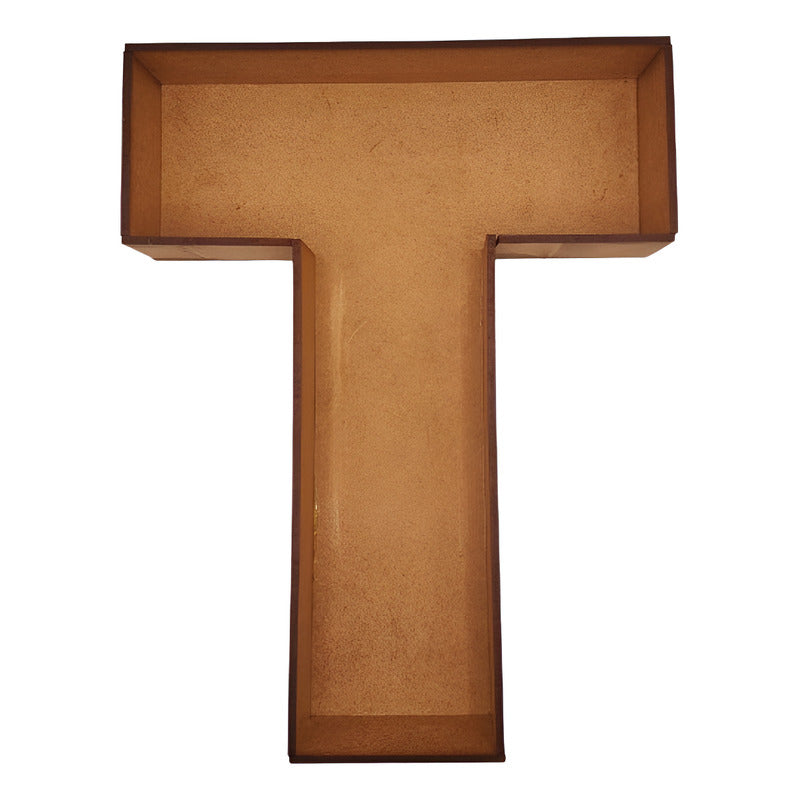 Caja De Letra 3d Abecedario Madera Mdf 3mm Centro Mesa 25cm