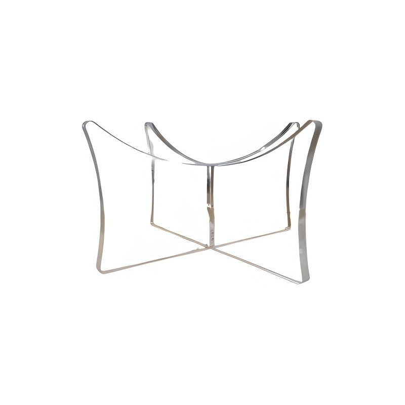 Clear acrylic base stand for football, basketball, or volleyball ball display, 5.5 mm thick pedestal holder.