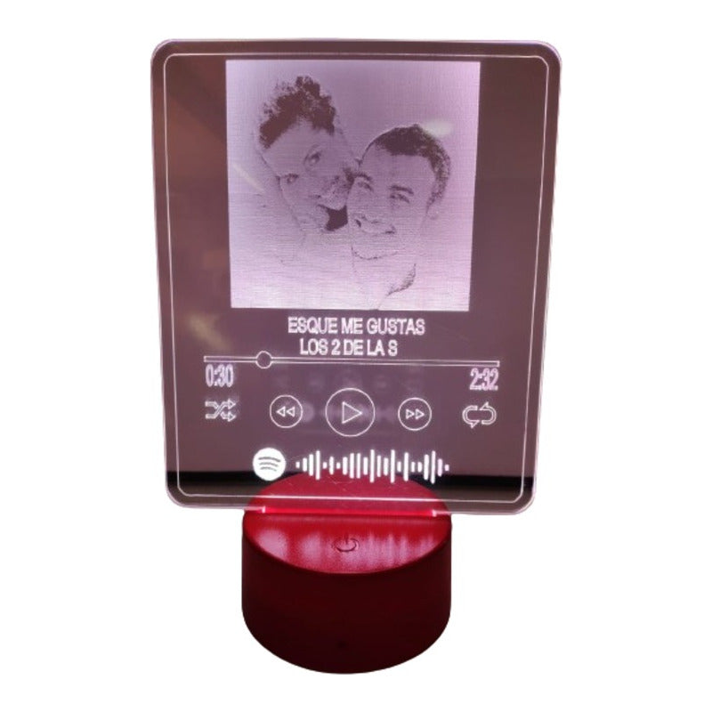 Lámpara Led Personalizada Con Nombre E Imagen