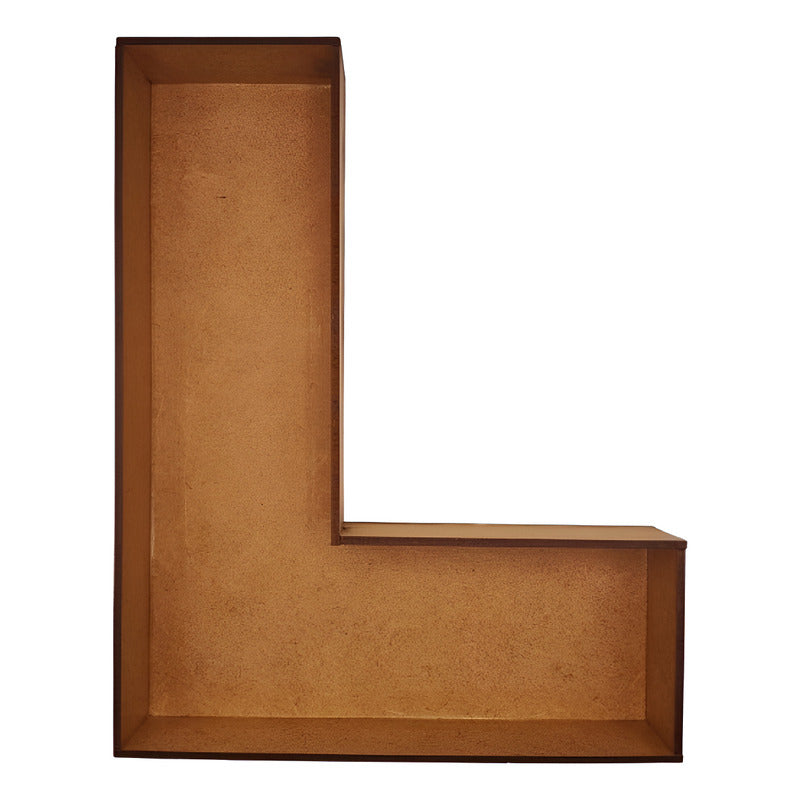 Caja De Letra 3d Abecedario Madera Mdf 3mm Centro Mesa 25cm