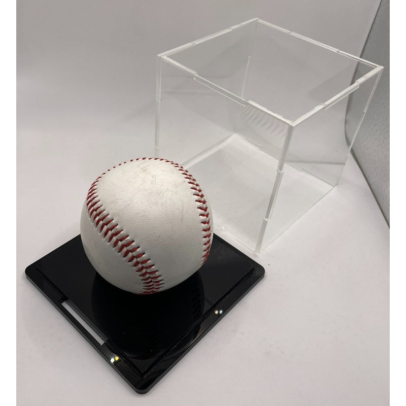Base Transparente Exhibidor Porta Pelota Beisbol Baseball