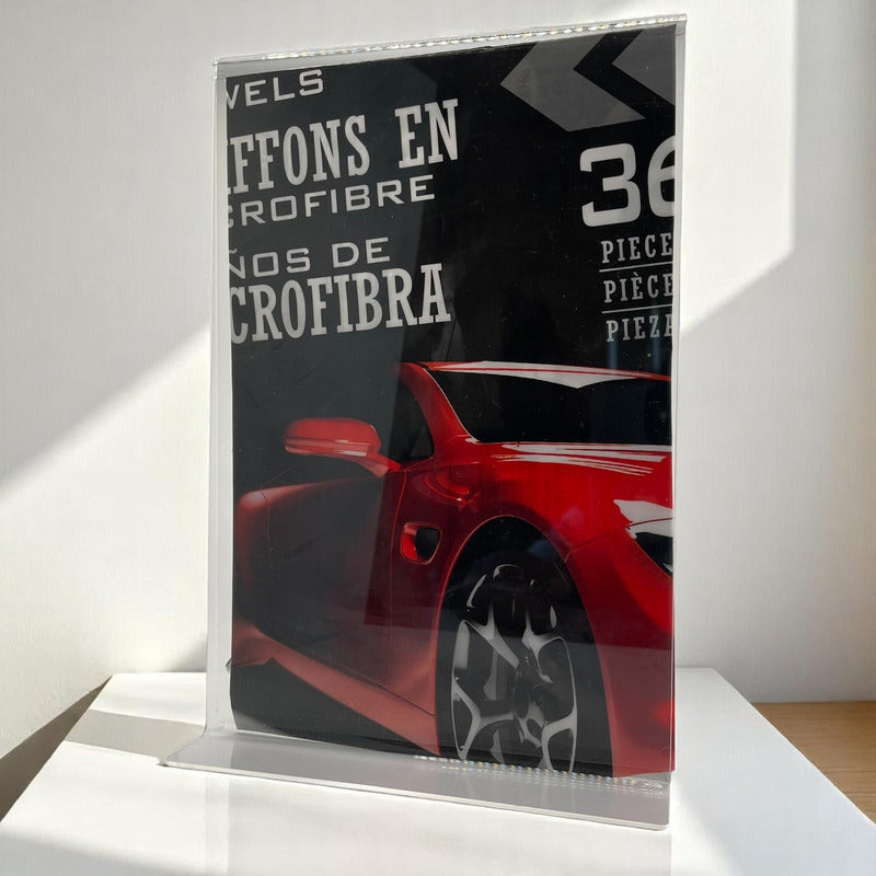 Porta Menu Letrero Acrilico Tamaño Media Carta 15x22cm 2mm