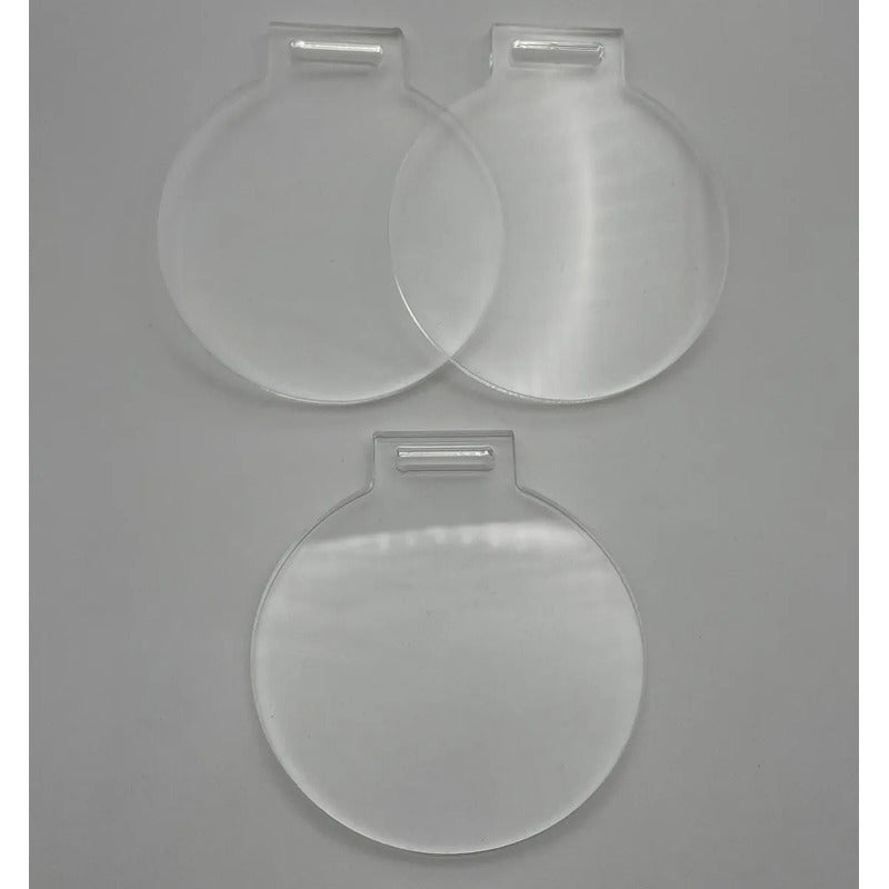 50 Medallas Acrilico Transparente 7cm 2mm Envio Gratis