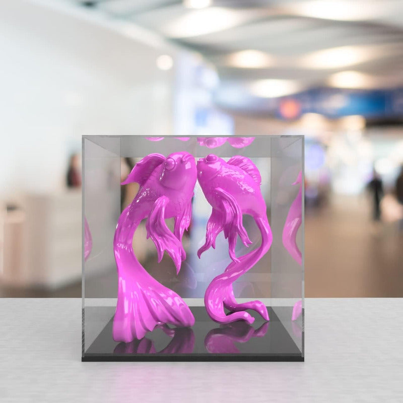 Caja Exhibidor Acrílico Coleccion 20x20x20cm Hot Wheels